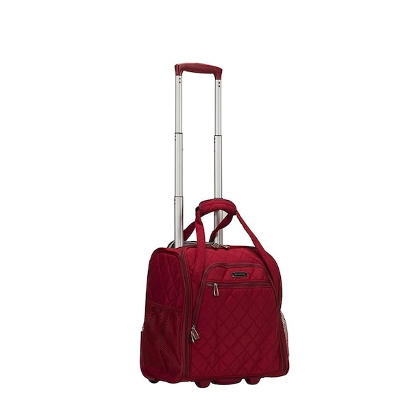 Rockland Melrose Wheeled Underseat Carry on Luggage, Red BF31-RED - main